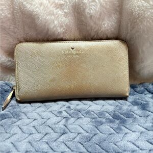 Kate Spade Metallic Gold Wallet
